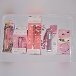 Lip Bundle- Lipliner, Lip Balm, Lip Gloss, Shea Butter Lipstick & Lip Scrub BNIB